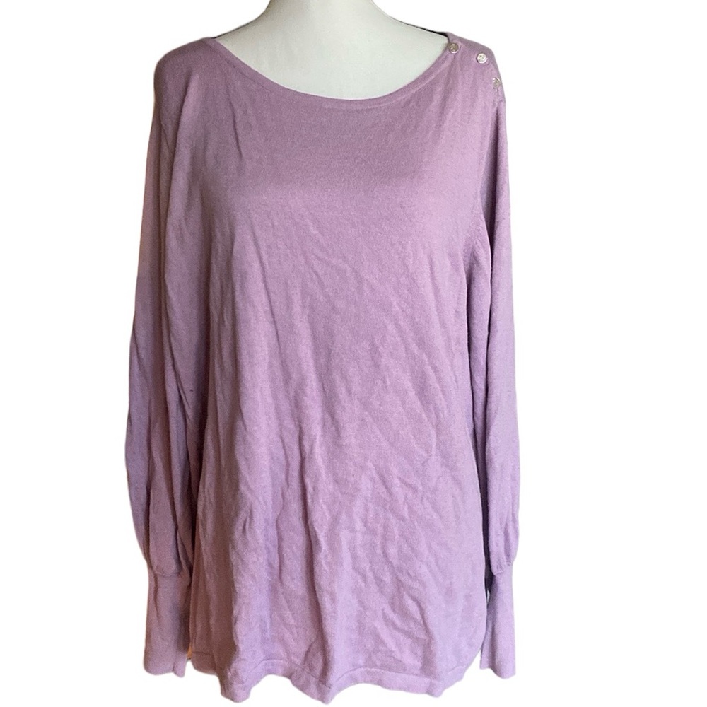 Chaps light purple sweater 2X